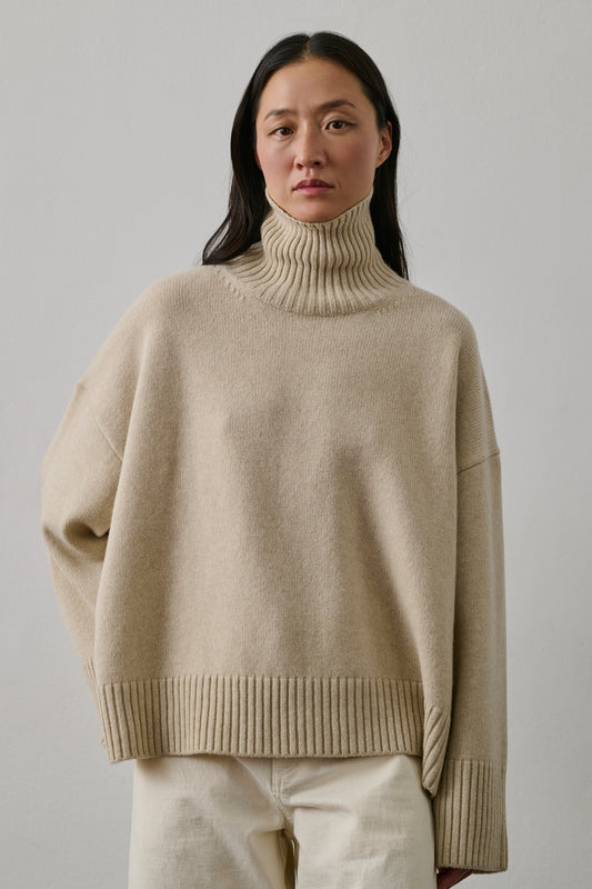 Pull William - Écru Chiné - Laine - Femme
