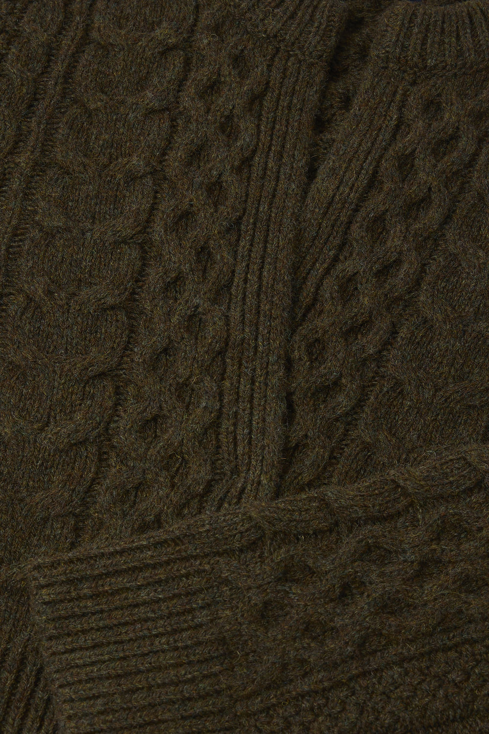 Cardigan Conrad - Kaki Chiné - Laine - Femme