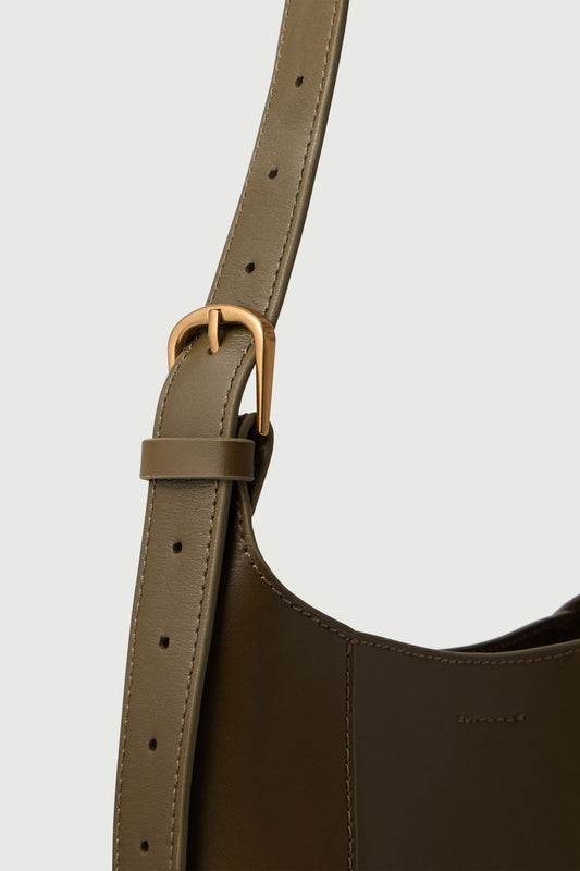 Sac Uma Mini - Kaki - Cuir - Femme