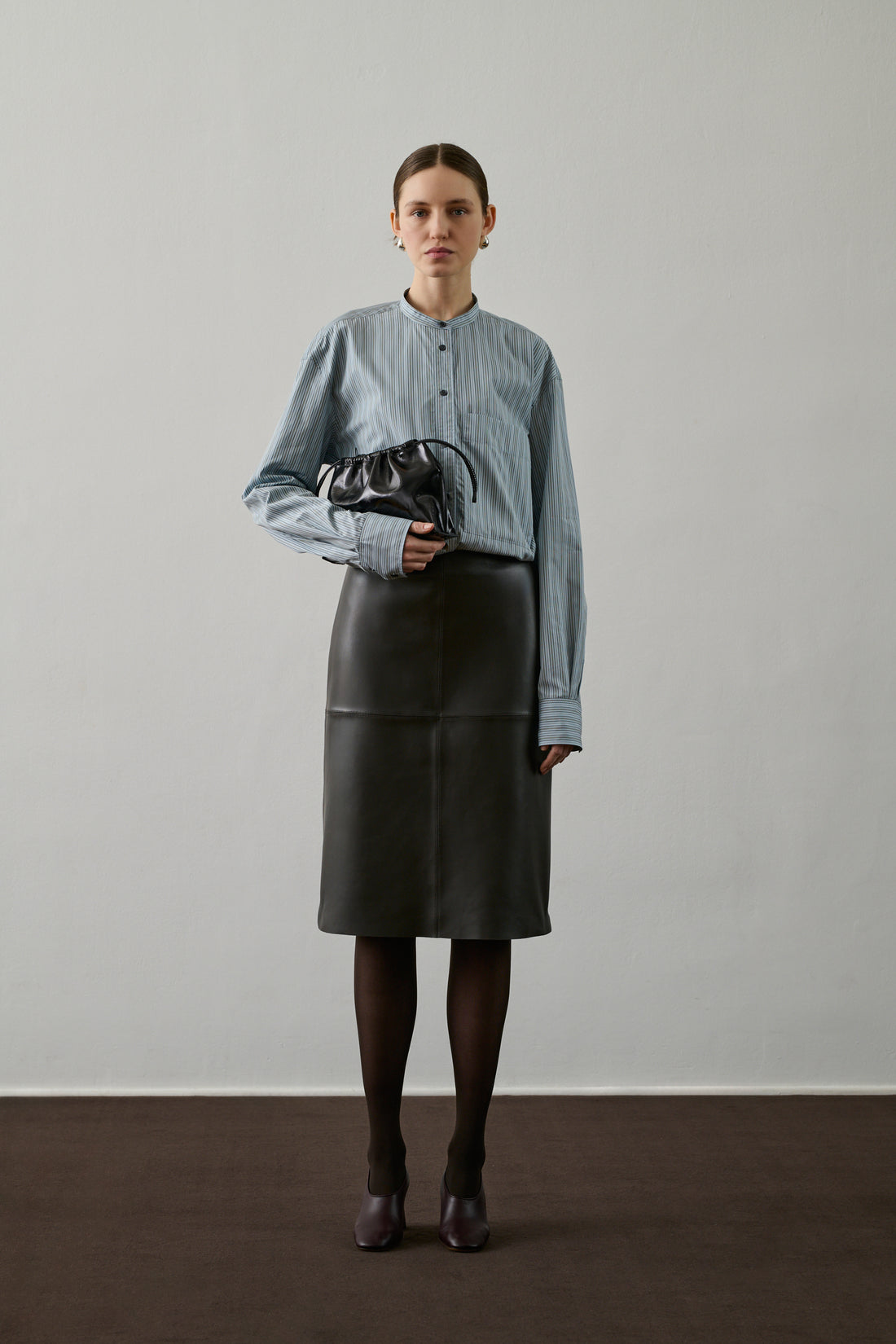 Chemise Formentera - Bleu Ciel/Noir - Coton - Femme