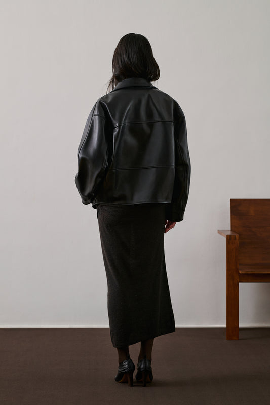 Veste Gamma - Noir - Cuir - Femme