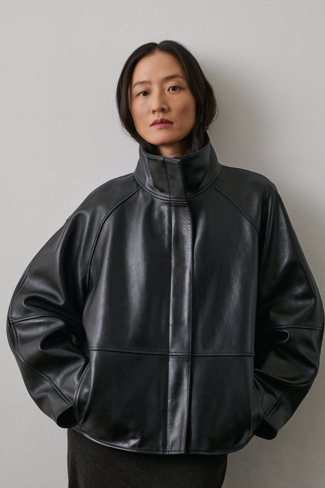 Veste Gamma - Noir - Cuir - Femme