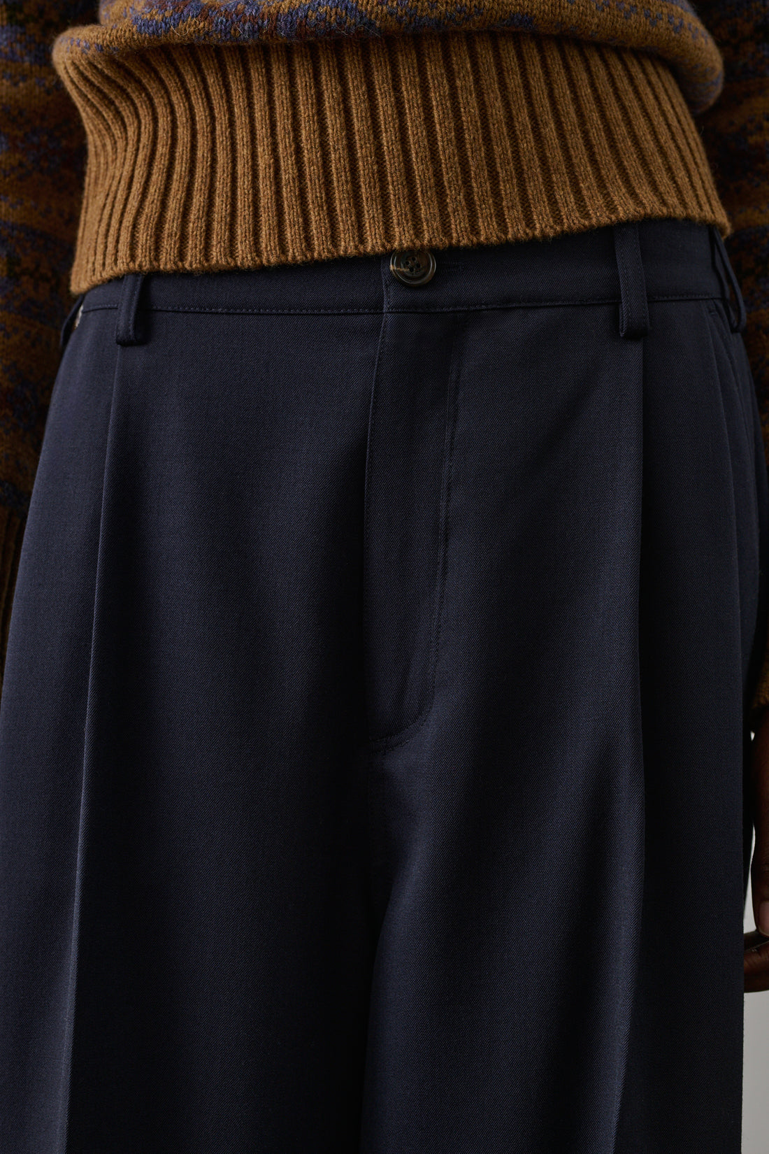 Pantalon Frejus - Bleu Nuit - Laine - Femme