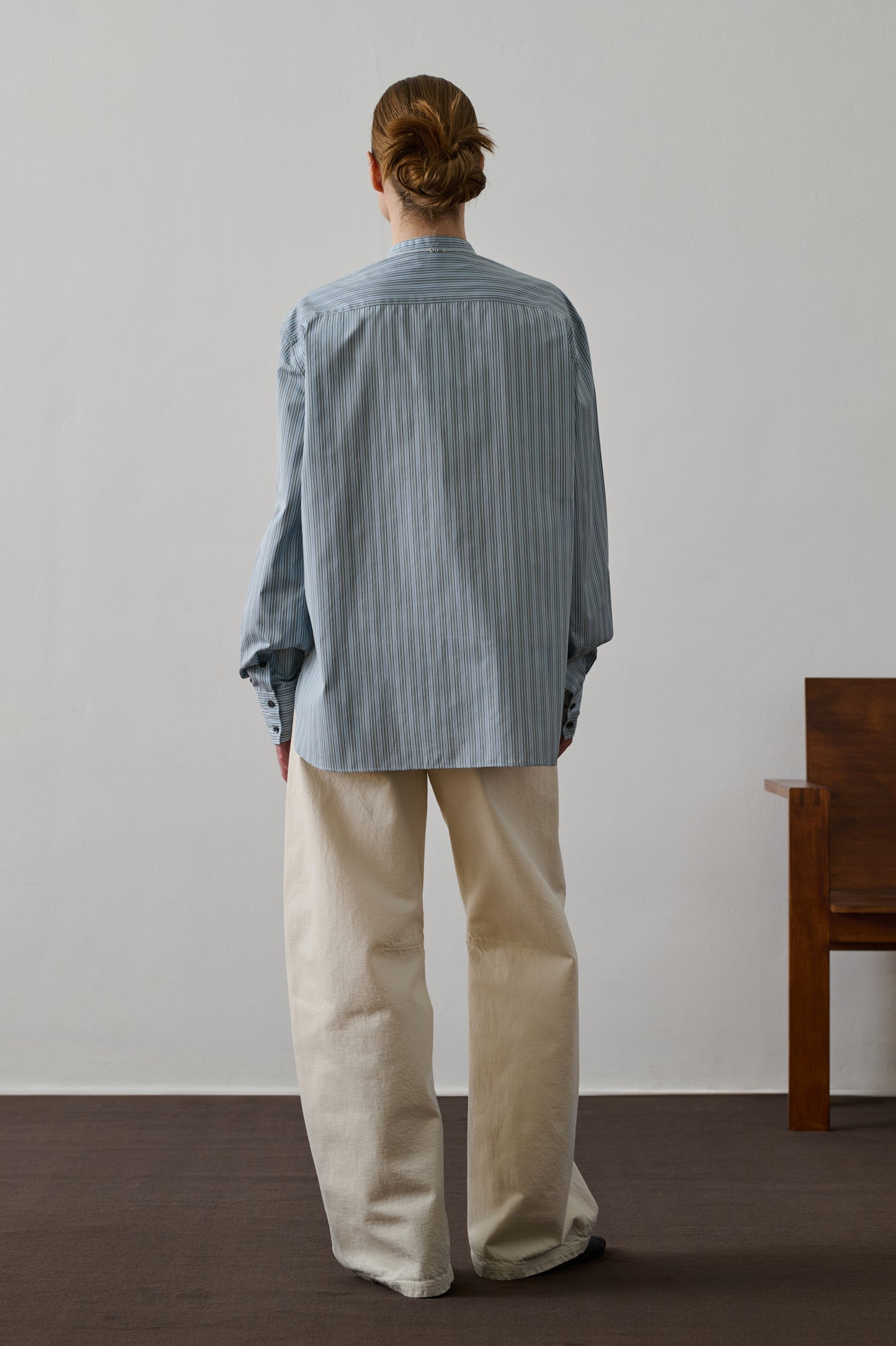 Chemise Formentera - Bleu Ciel/Noir - Coton - Femme