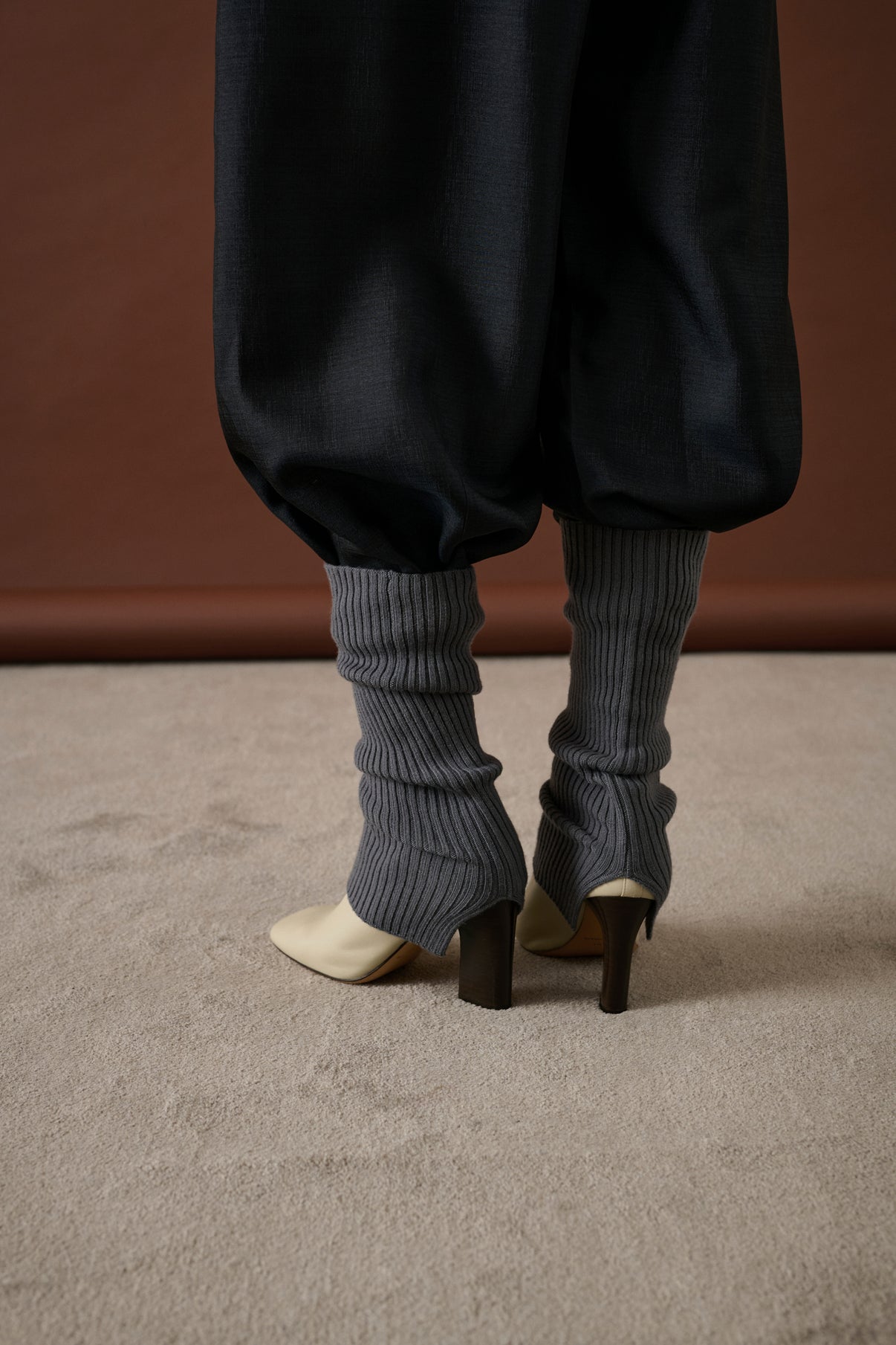 Guêtres Martha - Gris Foncé - Laine - Femme vue 3