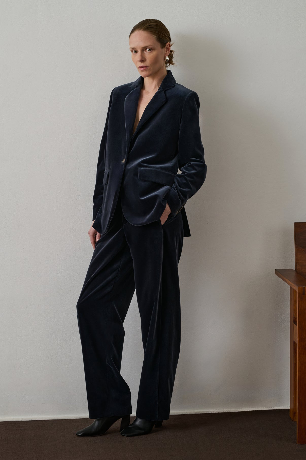 Pantalon Celestin - Gris Anthracite - Coton - Femme vue 1