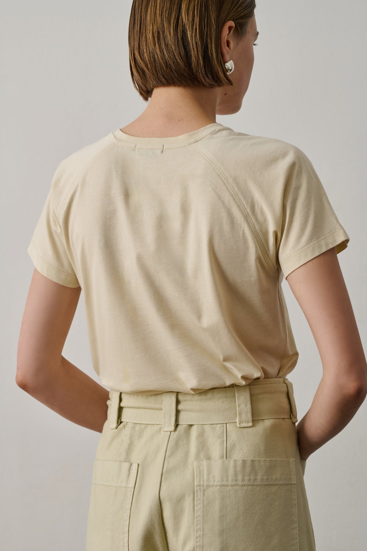 Tee-Shirt Val - Jaune Pâle - Coton - Femme vue 3