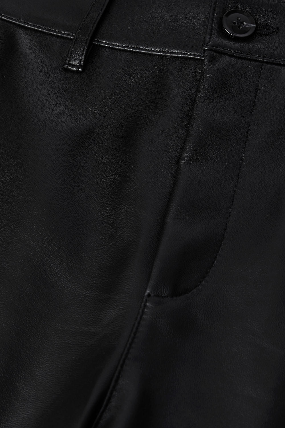 Pantalon Fares - Noir - Cuir - Femme vue 3